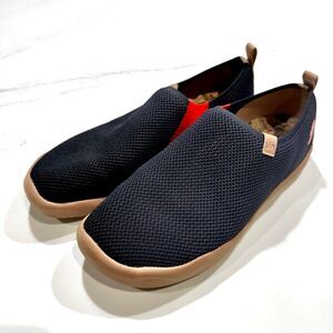 UIN Knitted Lightweight Travel Shoes. Black. Size 8.5
